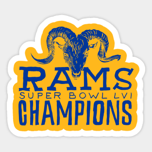 Los Angeles Raaaams 20 champions Sticker